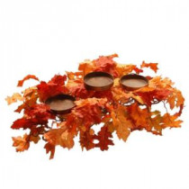 National Tree Company Harvest Accessories 22 in. Candle Holder with Maples-RAHV-E060280B 207123474