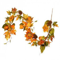 National Tree Company Harvest Accessories 6 ft. Sunflower Garland-RAHV-HYX0260A 207123478