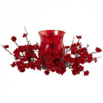 Nearly Natural 6.5 in. Plum Blossom Candelabrum-4881 206585517