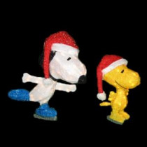 Peanuts 26 in. Pre-lit LED 3D Skating Snoopy and Woodstock-90247_MP1 206955487