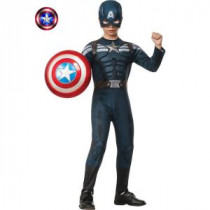 Rubie’s Costumes Boys Deluxe Captain America 2 Stealth Muscle Costume-R885077_S 205478950