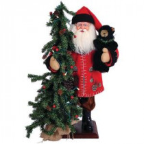 Santa's Workshop 20 in. Pine Cone Santa with Tree-8012 206457013