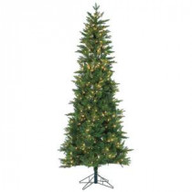 Sterling 7.5 ft. Pre-Lit Natural Cut Salem Spruce Artificial Christmas Tree with Power Pole and Clear Lights-6280--75C 206482527