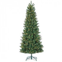 Sterling 7.5 ft. Pre-Lit Natural Cut Slim Montgomery Pine Artificial Christmas Tree with Clear Lights-6275--75C 206482523