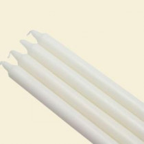 Zest Candle 10 in. White Straight Taper Candles (12-Set)-CEZ-092 203362888