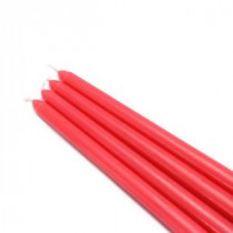 Zest Candle 12 in. Ruby Red Taper Candles (12-Set)-CEZ-071 203362867