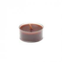 Zest Candle 1.5 in. Brown Tealight Candles (50-Pack)-CTZ-017 203363125