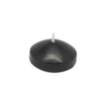 Zest Candle 1.75 in. Black Floating Candles (Box of 24)-CFZ-020 203362937