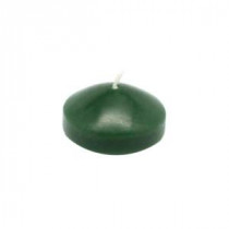 Zest Candle 1.75 in. Hunter Green Floating Candles (Box of 24)-CFZ-016 203362933