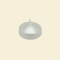 Zest Candle 1.75 in. Pearl White Floating Candles (Box of 24)-CFZ-077 203362994