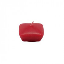 Zest Candle 1.75 in. Red Square Floating Candles (12-Box)-CFZ-117 203363033