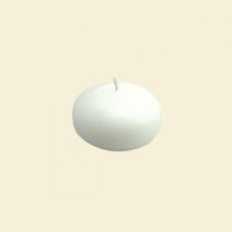 Zest Candle 1.75 in. White Floating Candle (24-Box)-CFZ-001 203362918