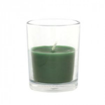 Zest Candle 2 in. Hunter Green Round Glass Votive Candles (12-Box)-CVZ-026 203363165