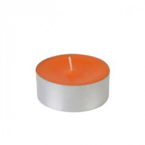 Zest Candle 2.25 in. Orange Mega Oversized Tealights (12-Box)-CTM-004 203363076