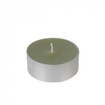 Zest Candle 2.25 in. Sage Green Mega Oversized Tealights Candles (12-Box)-CTM-010 203363082
