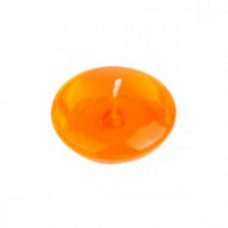 Zest Candle 3 in. Clear Orange Gel Floating Candles (6-Box)-CFZ-105 203363021