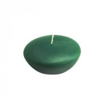 Zest Candle 3 in. Hunter Green Floating Candles (12-Box)-CFZ-060 203362977