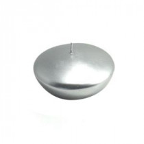 Zest Candle 3 in. Metallic Silver Floating Candles (Box of 12)-CFZ-066 203362983