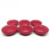 Zest Candle 3 in. Red Floating Candles (Box of 12)-CFZ-052 203362969