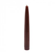 Zest Candle 6 in. Brown Taper Candles (Set of 12)-CEZ-019 203362815